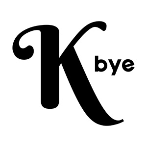 K Bye Typography Design