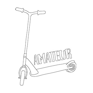 Scooter Amateur Illustration
