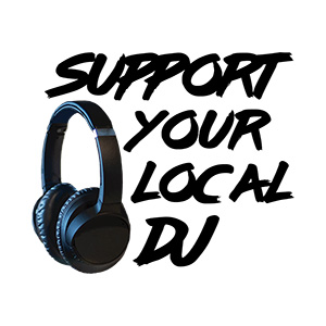 Suport Your Local DJ Typography Design